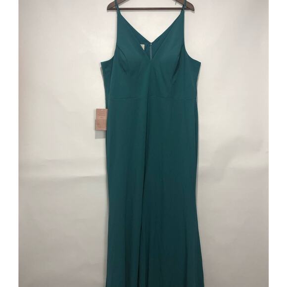BHLDN Womens Jones Maxi Dress Teal Size US 24 - Picture 2 of 10